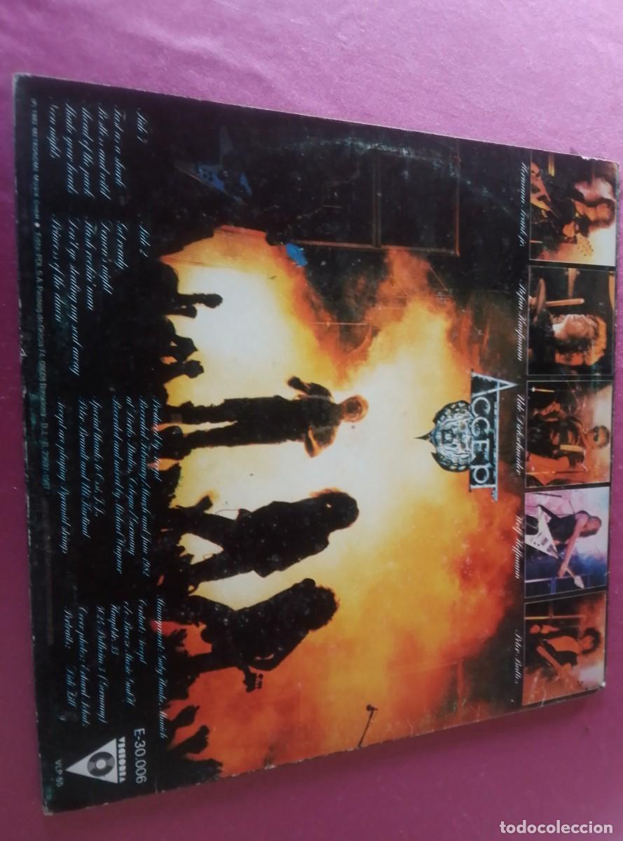 Discos de vinilo: ACCEPT RESTLESS AND WILD 1987 LP L3 2 43 - Foto 2