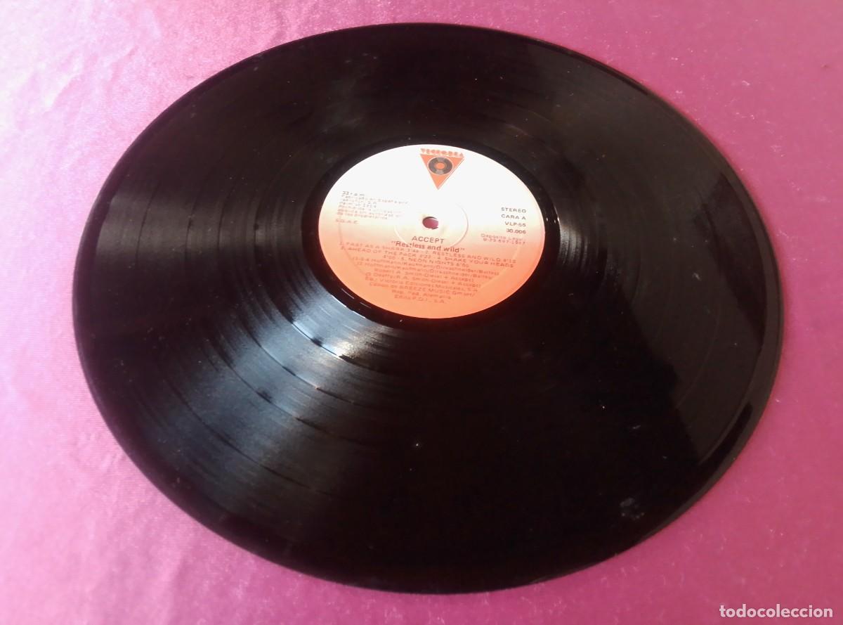Discos de vinilo: ACCEPT RESTLESS AND WILD 1987 LP L3 2 43 - Foto 3