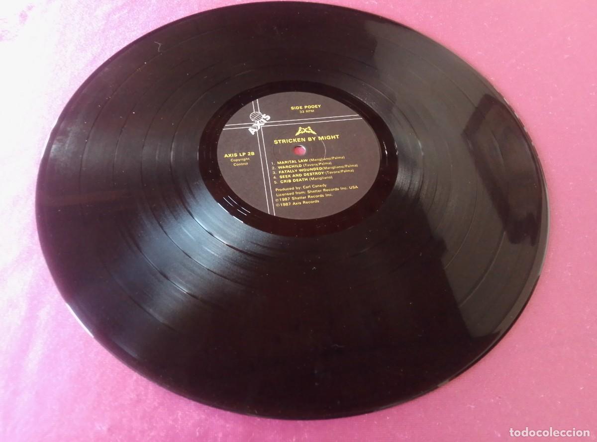 Discos de vinilo: STRICKEN BY MIGHT 1987 LP L3 2 43 - Foto 3