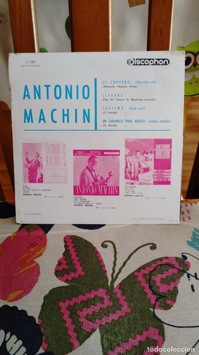 Discos de vinilo: ANTONIO MACHIN-EP CHEVERE +3 - Foto 2