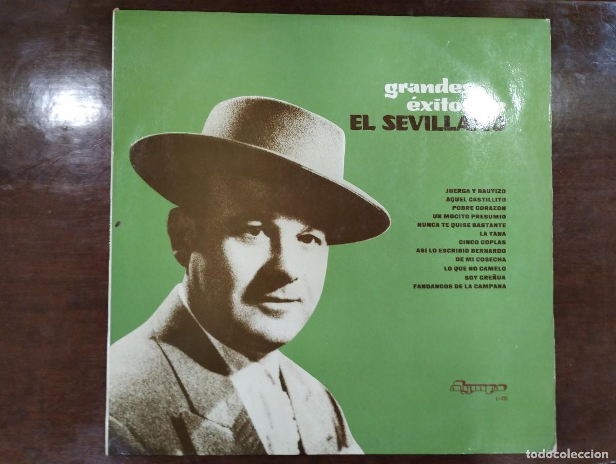 Discos de vinilo: Disco de Vinilo de Antonio P&eacute;rez Guerrero, &rdquo;Grandes &eacute;xitos de El Sevillano&rdquo;