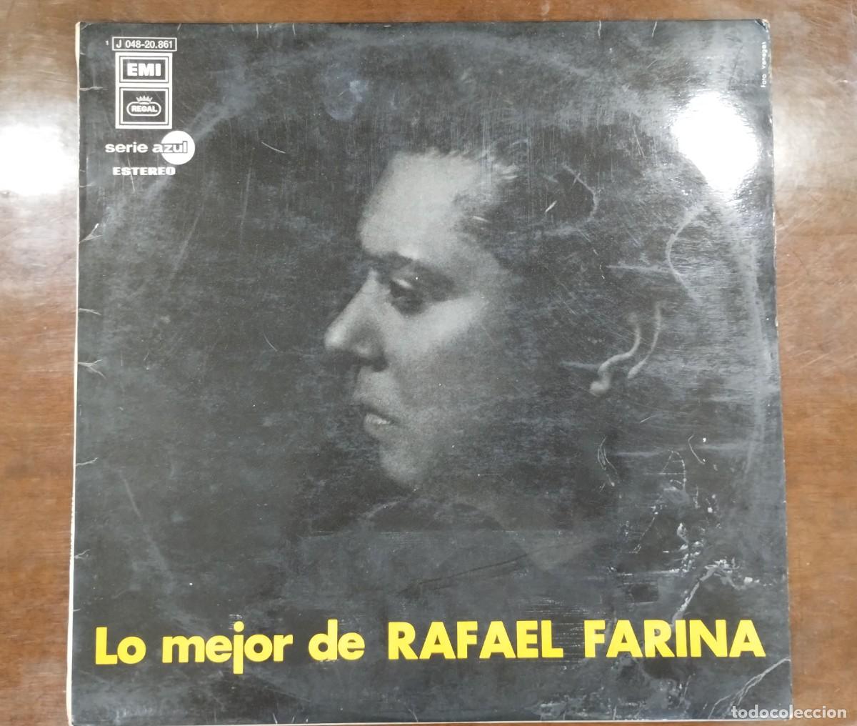 Discos de vinilo: Disco de Vinilo de Rafael Farina &rdquo;Lo mejor de Rafael Farina&rdquo;