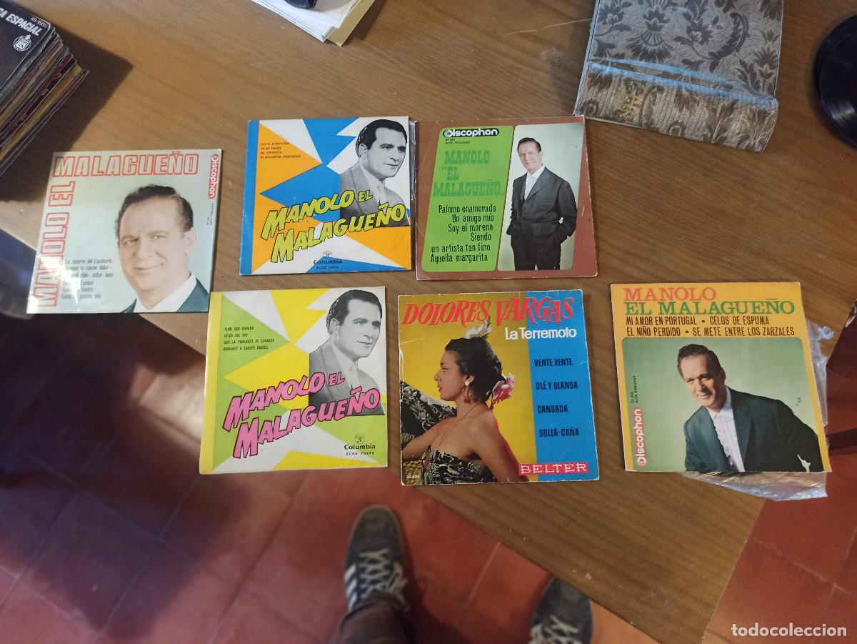Discos de vinilo: Manolo el Malague&ntilde;o lote de sencillos