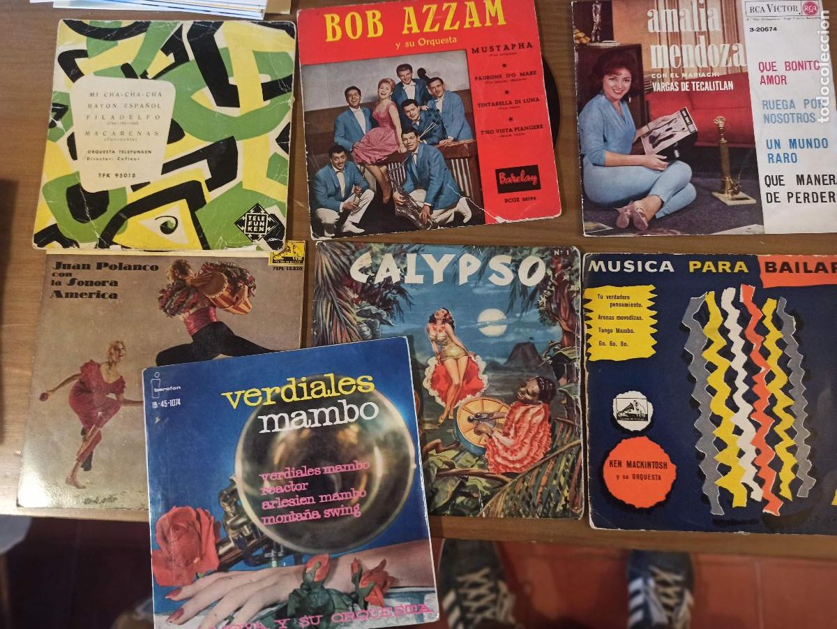 Discos de vinilo: Mambo Singles Lote completo mas dos gratis - Foto 2