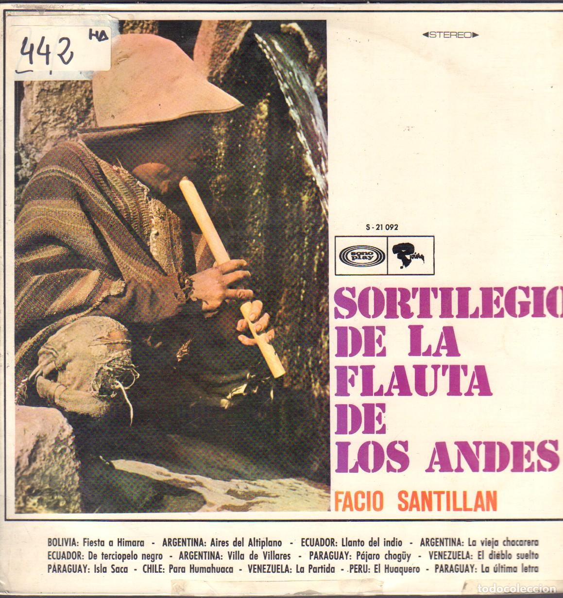 Discos de vinilo: FACIO SANTILLAN - SORTILEGIO DE LA FLAUTA DE LOS ANDES / LP SONOPLAY 1970 RF-27069