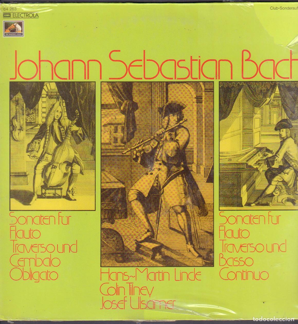 Discos de vinilo: JOHANN SEBASTIAN BACH - SONATEN F&Uuml;R FALUTO TRAVERSO UND CEMBALO.../ LP ELECTROLA RF-27080