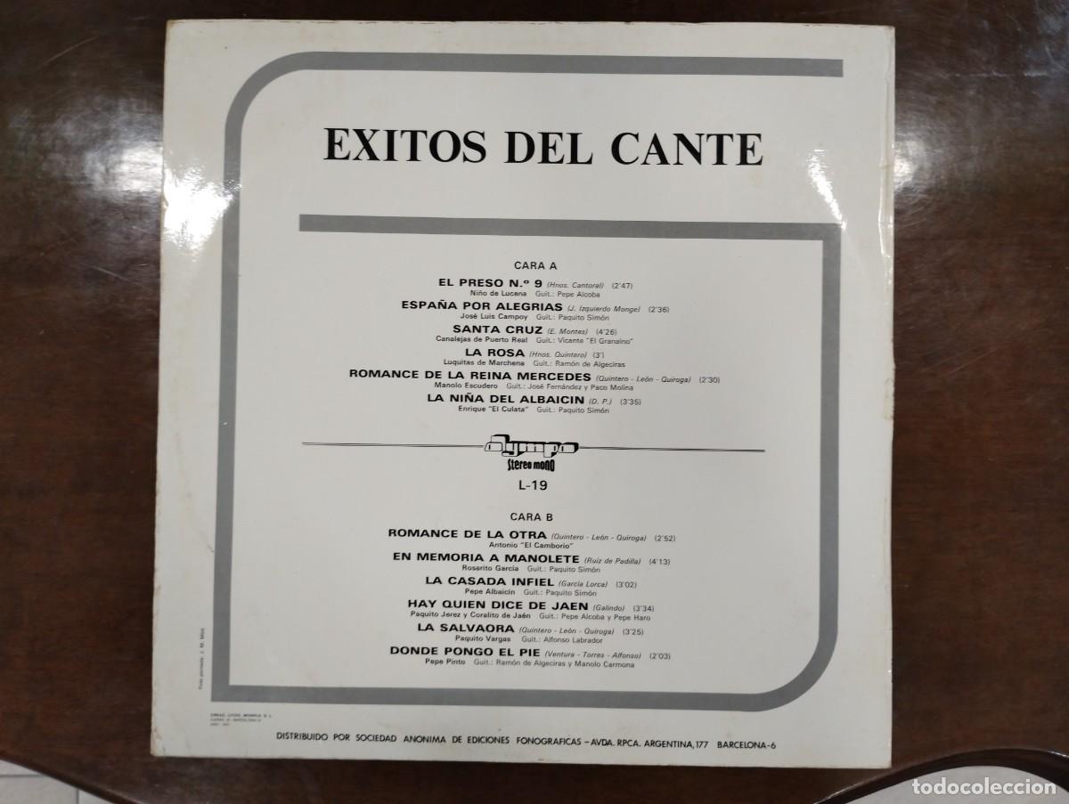 Discos de vinilo: Disco de Vinilo de Varios Artistas &rdquo;&Eacute;xitos del Cante&rdquo; - Foto 2
