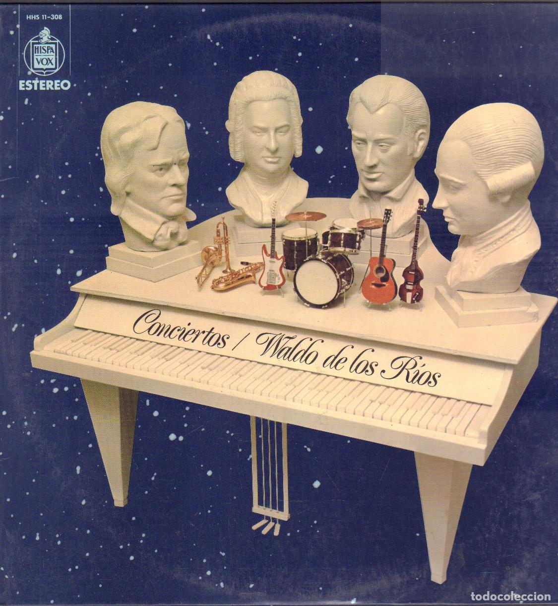 Discos de vinilo: WALDO DE LOS RIOS - CONCIERTOS / PARA OBOE, GUITARRA, PIANO Y ORQUESTA.../ LP HISPAVOX RF-27082