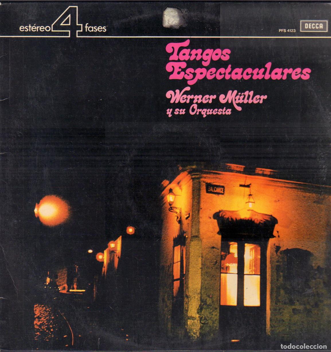 Discos de vinilo: WERNER MULLER (Y SU ORQUESTA) - TANGOS ESPECTACULARES / LA CUMPARSITA.../ LP DECCA 1973 RF-27085