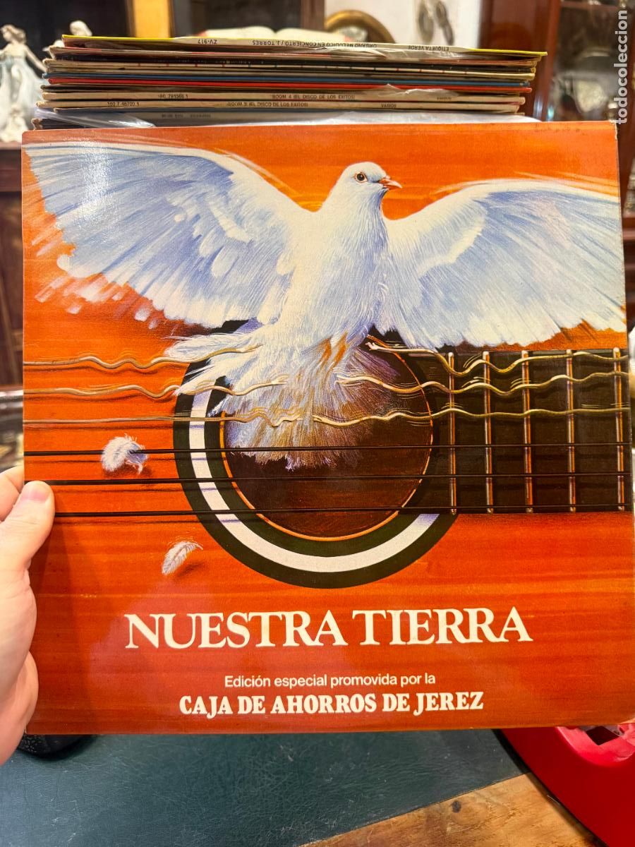 Discos de vinilo: LP NUESTRA TIERRA - EDICION ESPECIAL PROMOVIDA POR LA CAJA DE AHORROS DE JEREZ