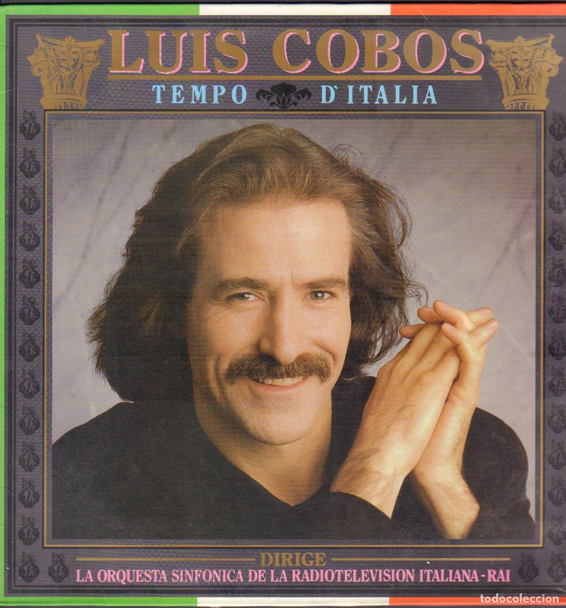 Discos de vinilo: LUIS COBOS (DIRIGE: ORQUESTA SINFONICA DE LA RAI) - TEMPO D'ITALIA / LP CBS 1987 RF-27087