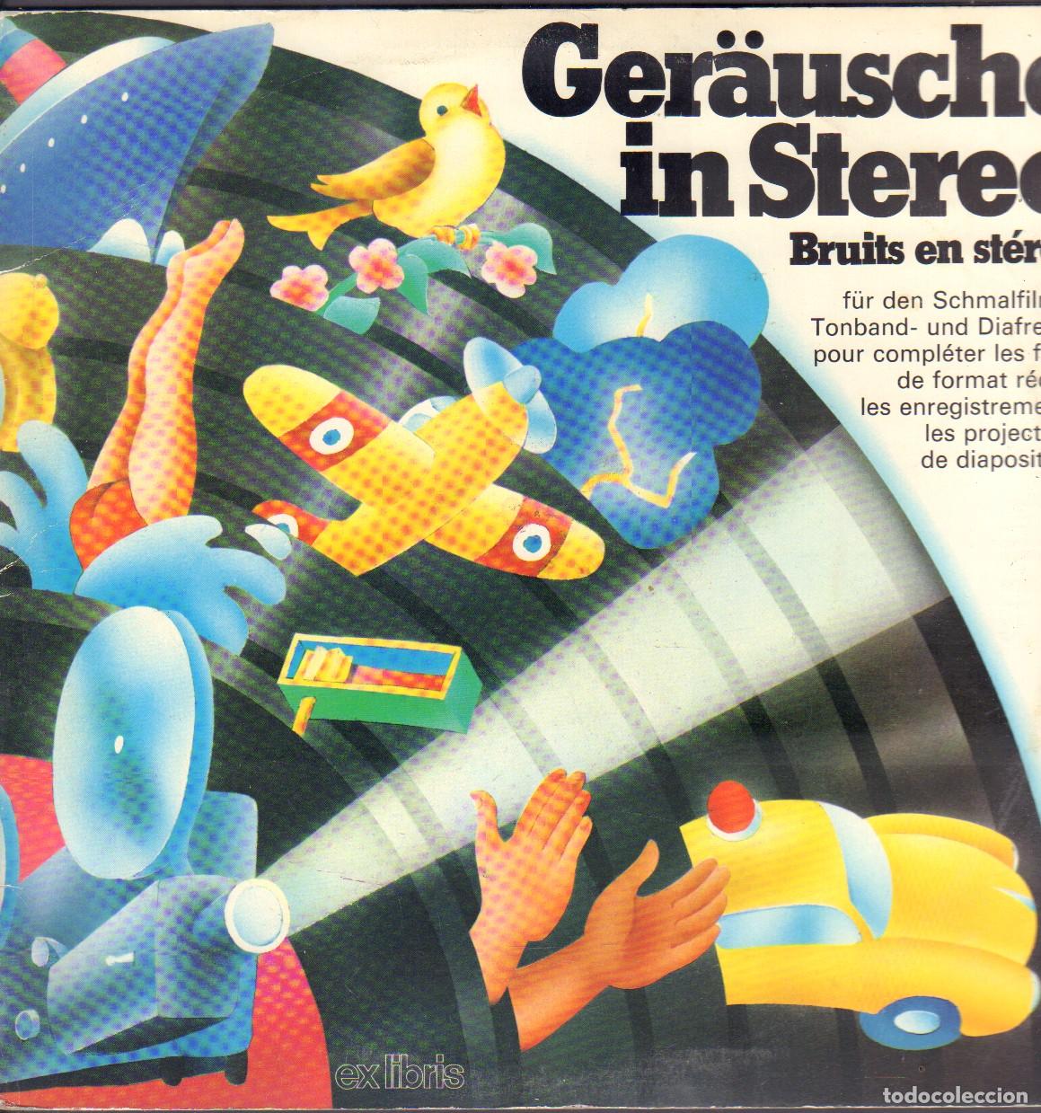 Discos de vinilo: GER&Auml;USCHE IN STEREO - EISENBAHN, STRASSE, SCHIFFE, WASSER, WETTER.../ DOBLE LP EXLIBRIS RF-27088
