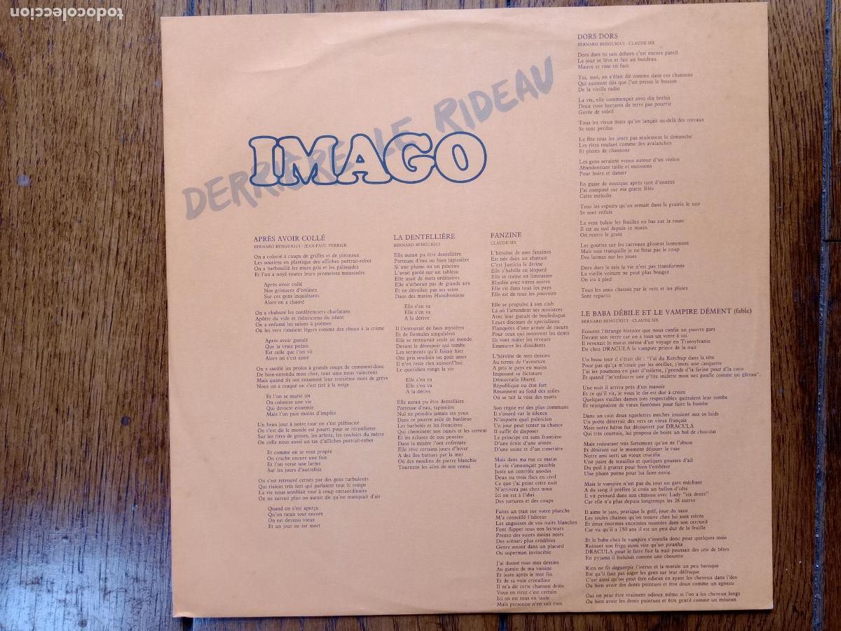 Discos de vinilo: Imago - derriere le rideau - Foto 3