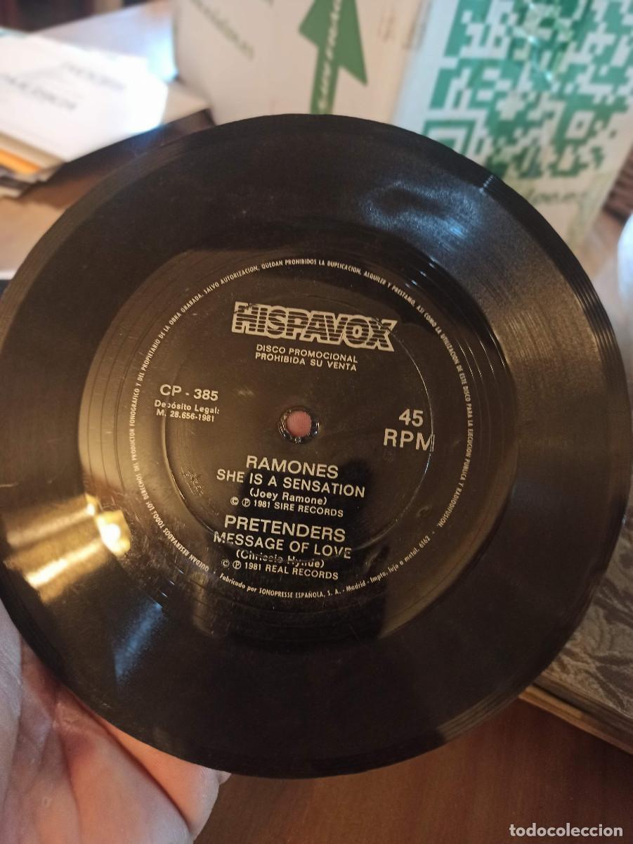 Discos de vinilo: Ramones Single promocional o encarte Single de plastico