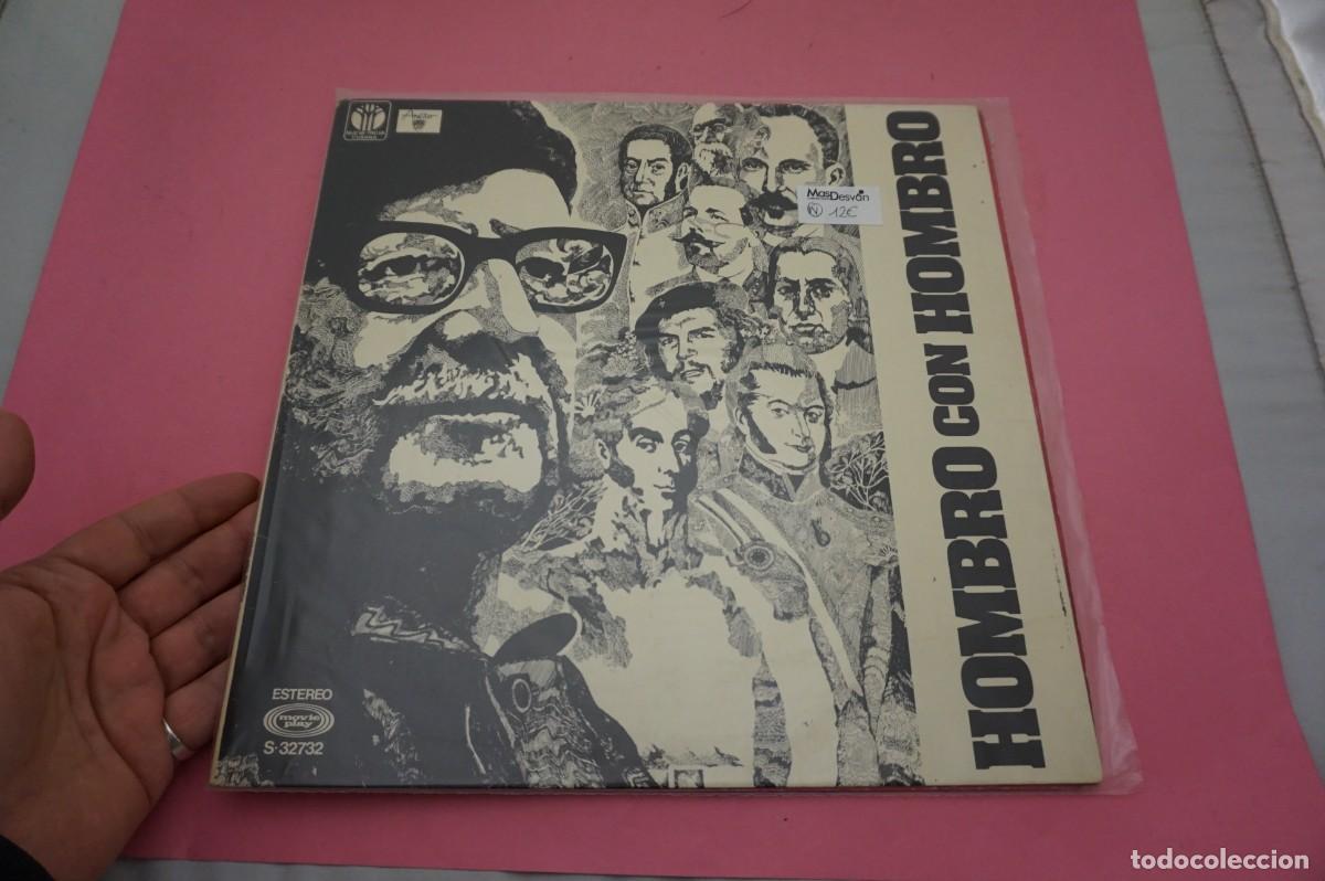 Discos de vinilo: LP - HOMBRO CON HOMBRO - SILVIO RODRIGUEZ.... - VINILO EN EXCELENTE ESTADO