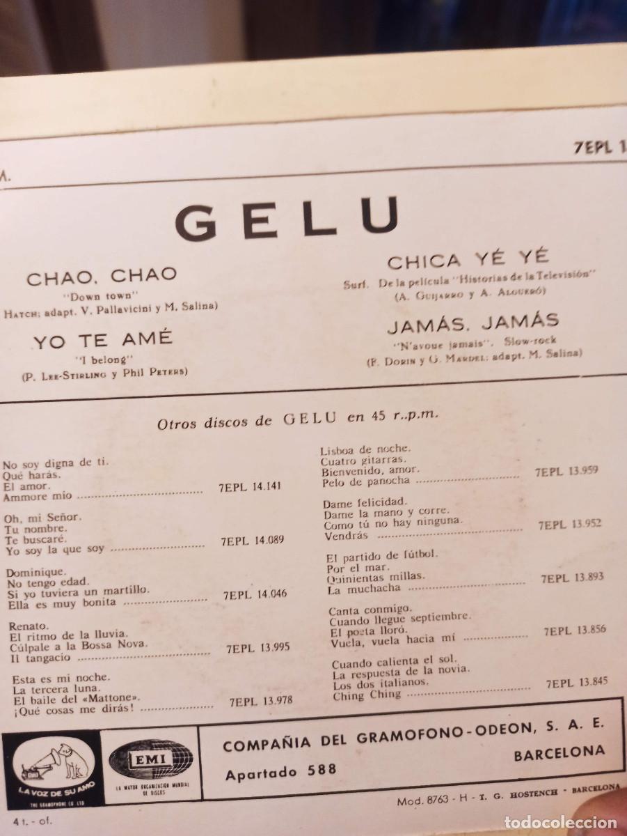 Discos de vinilo: Gelu Single cuatro canciones - Foto 2