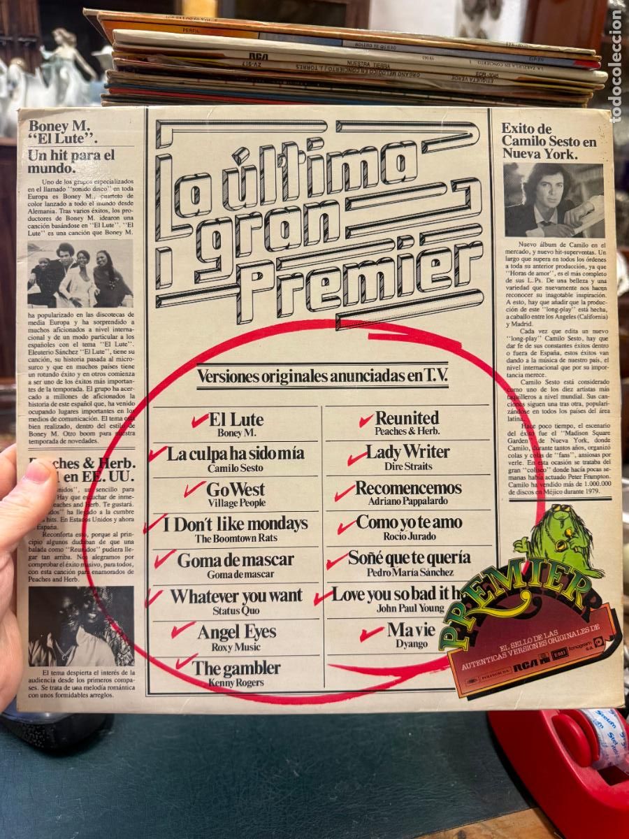 Discos de vinilo: LP LA ULTIMA GRAN PREMIER - Foto 1