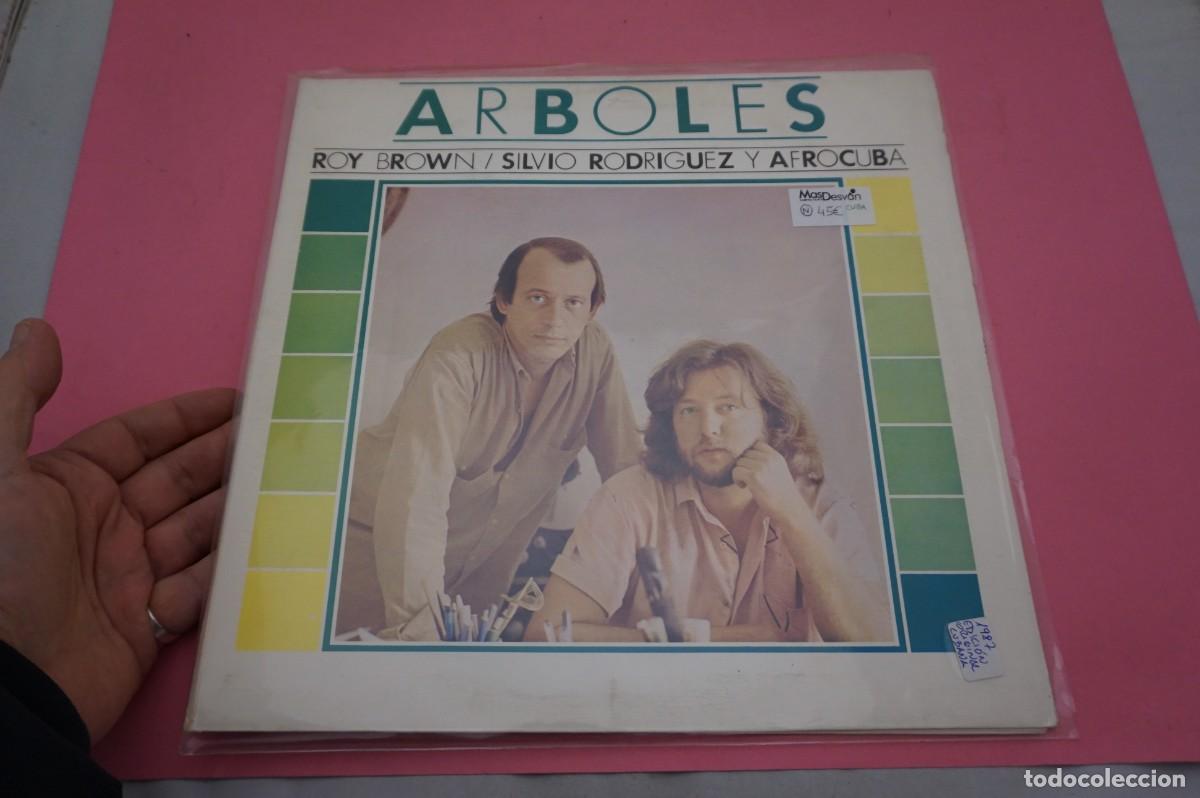 Discos de vinilo: LP - ROY BROWN, SILVIO RODRIGUEZ Y AFROCUBA - ARBOLES - EDICION CUBANA - VINILO EN EXCELENTE ESTADO
