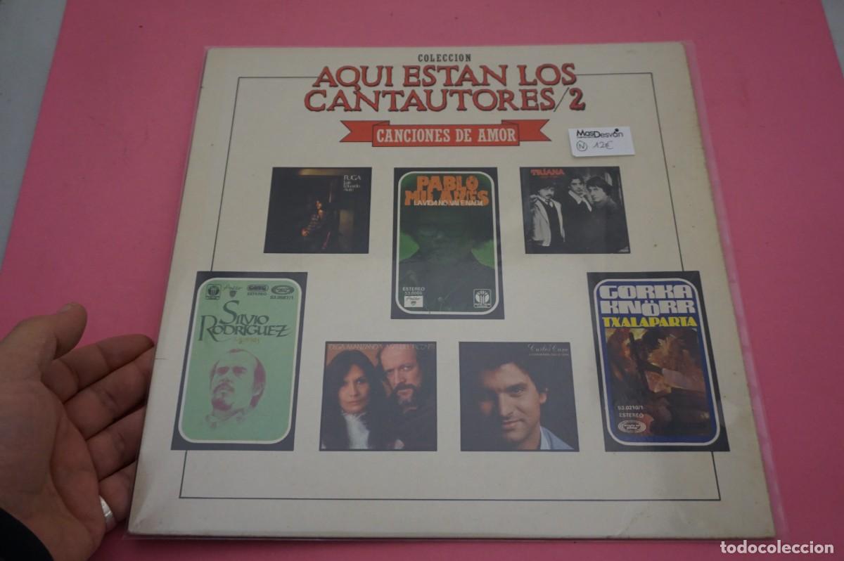 Discos de vinilo: LP - AQUI ESTAN LOS CANTAUTORES 2 - SILVIO RODRIGUEZ - VINILO EN EXCELENTE ESTADO
