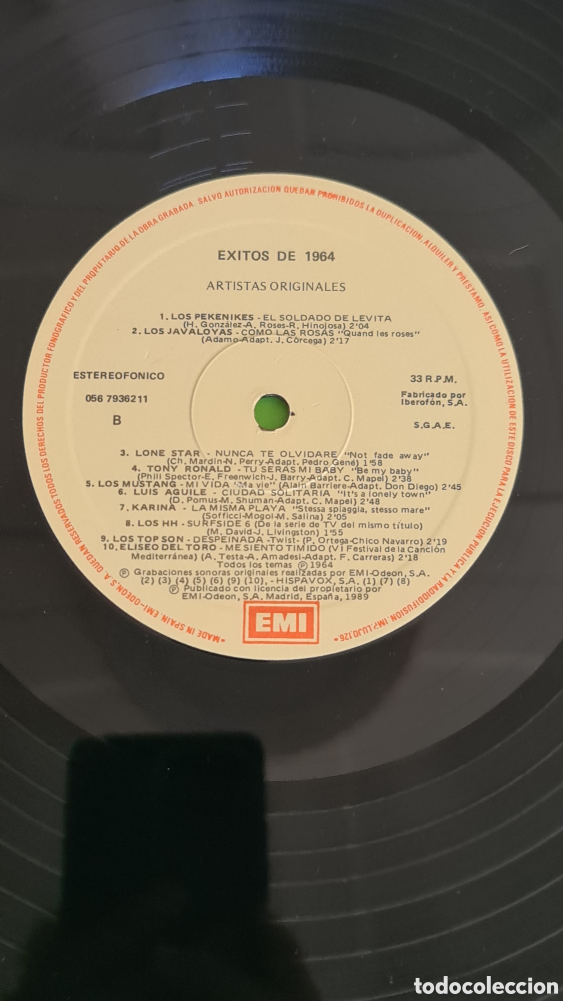 Discos de vinilo: Vinilo &Eacute;xitos 1964 / Artistas Originales