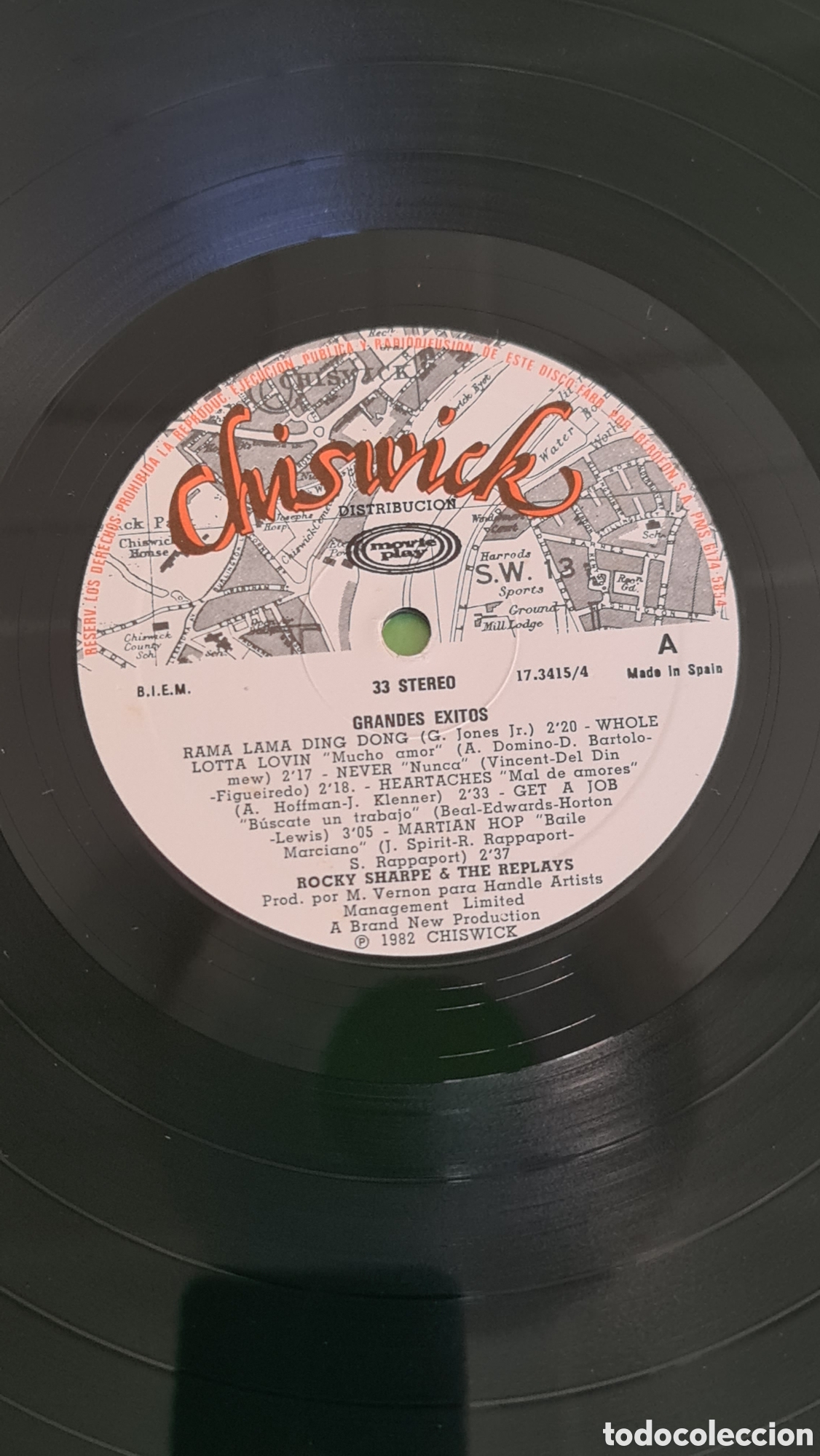 Discos de vinilo: Vinilo Grandes &Eacute;xitos/ Rocky Sharpe& The Replays
