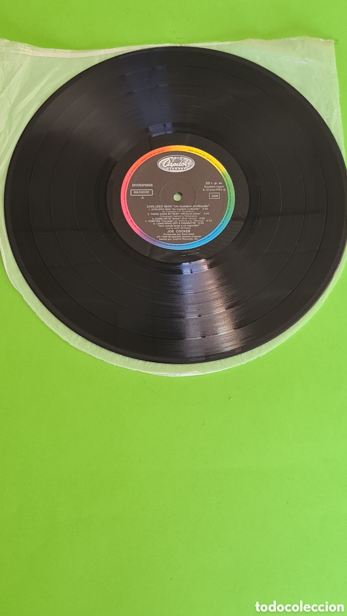 Discos de vinilo: Vinilo LP &rdquo; Civilized Man&rdquo; Joe Cocker - Foto 2