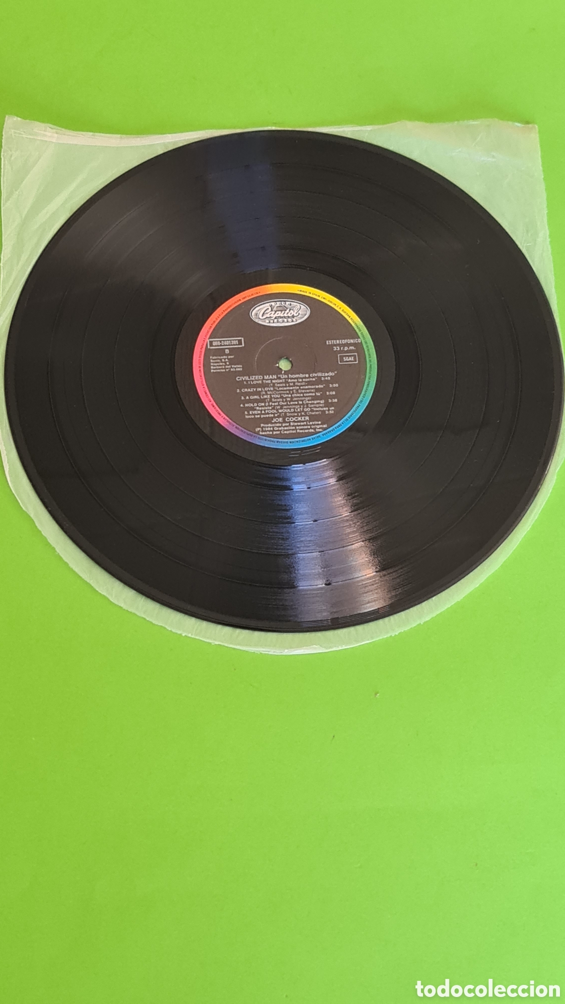 Discos de vinilo: Vinilo LP &rdquo; Civilized Man&rdquo; Joe Cocker - Foto 3