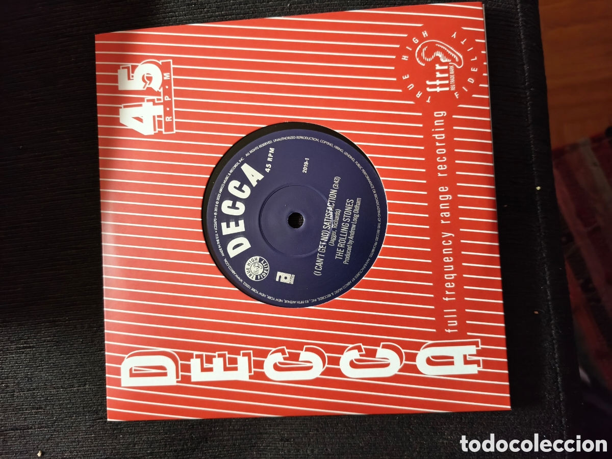 Discos de vinilo: The Rolling Stones:(I Can't Get No) Satisfaction/The Spider And The Fly 7&rdquo; 2022 Edici&oacute;n Limitada