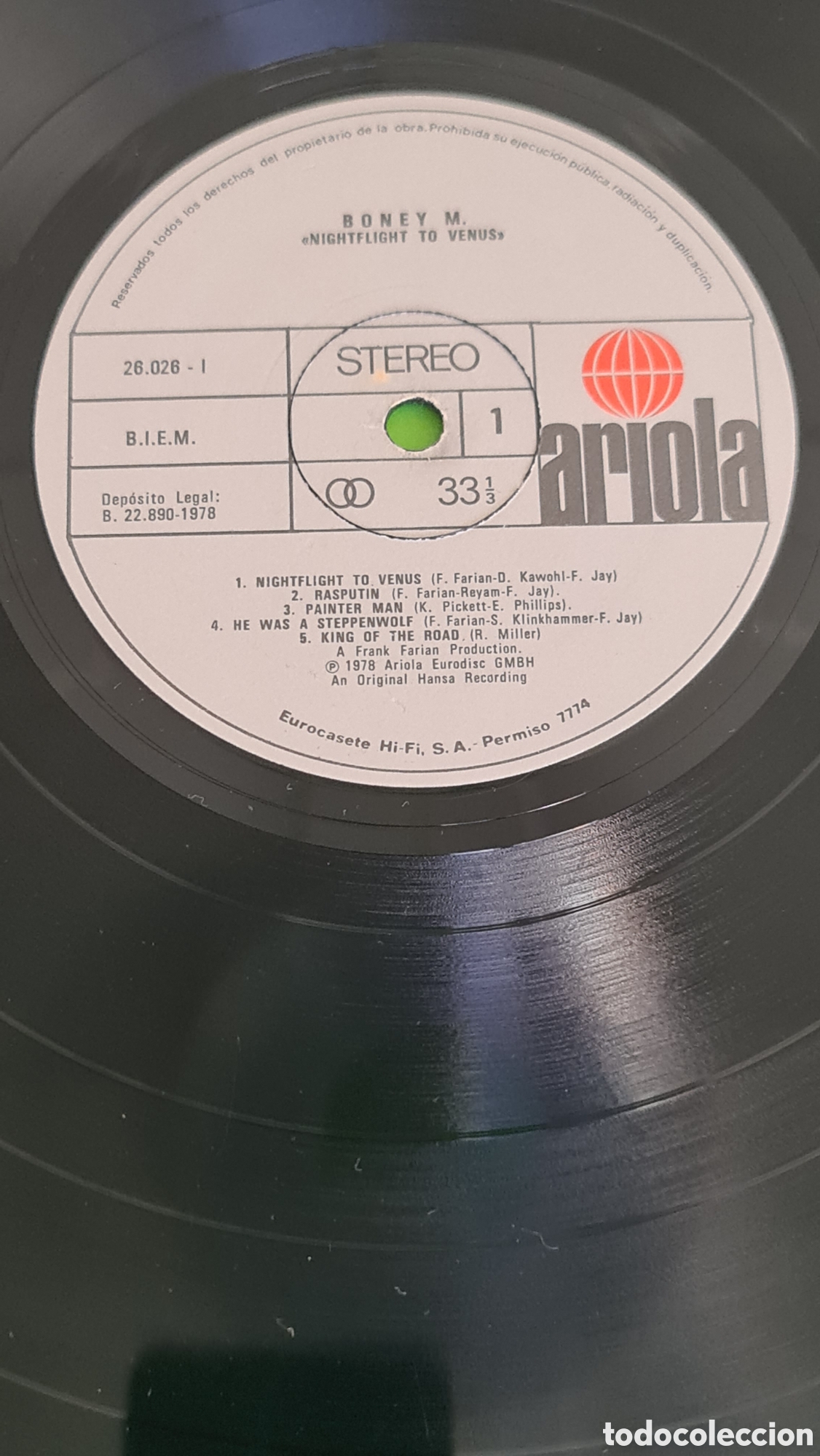 Discos de vinilo: Vinilo LP &rdquo; Nightflight to Venus&rdquo; Boney M.