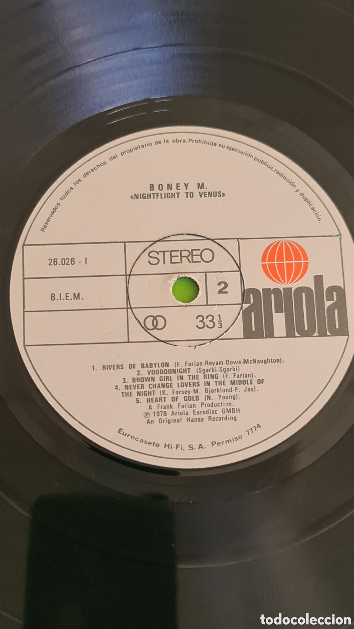 Discos de vinilo: Vinilo LP &rdquo; Nightflight to Venus&rdquo; Boney M. - Foto 2