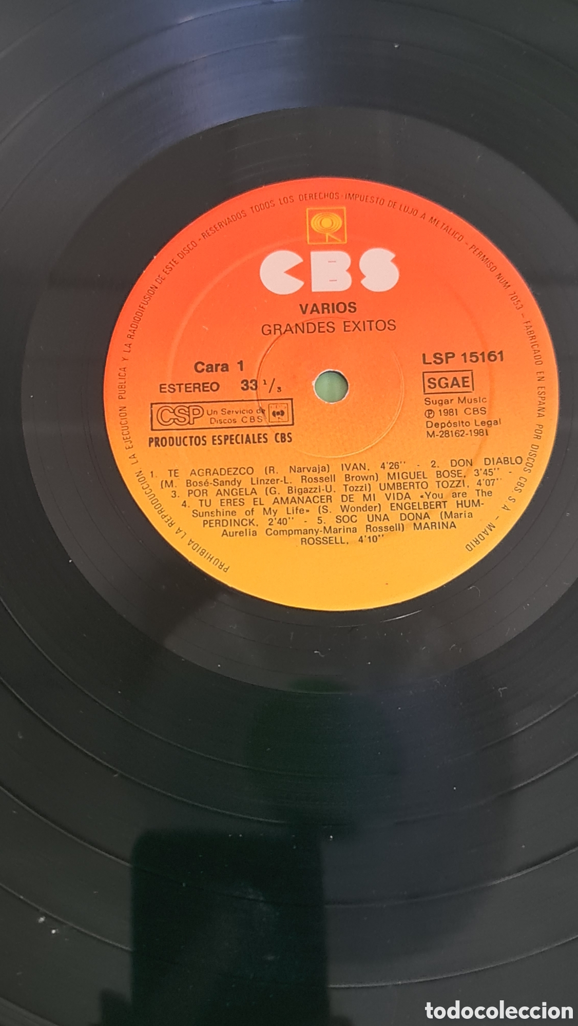 Discos de vinilo: Vinilo LP / &rdquo;Grandes &Eacute;xitos&rdquo; - Foto 1