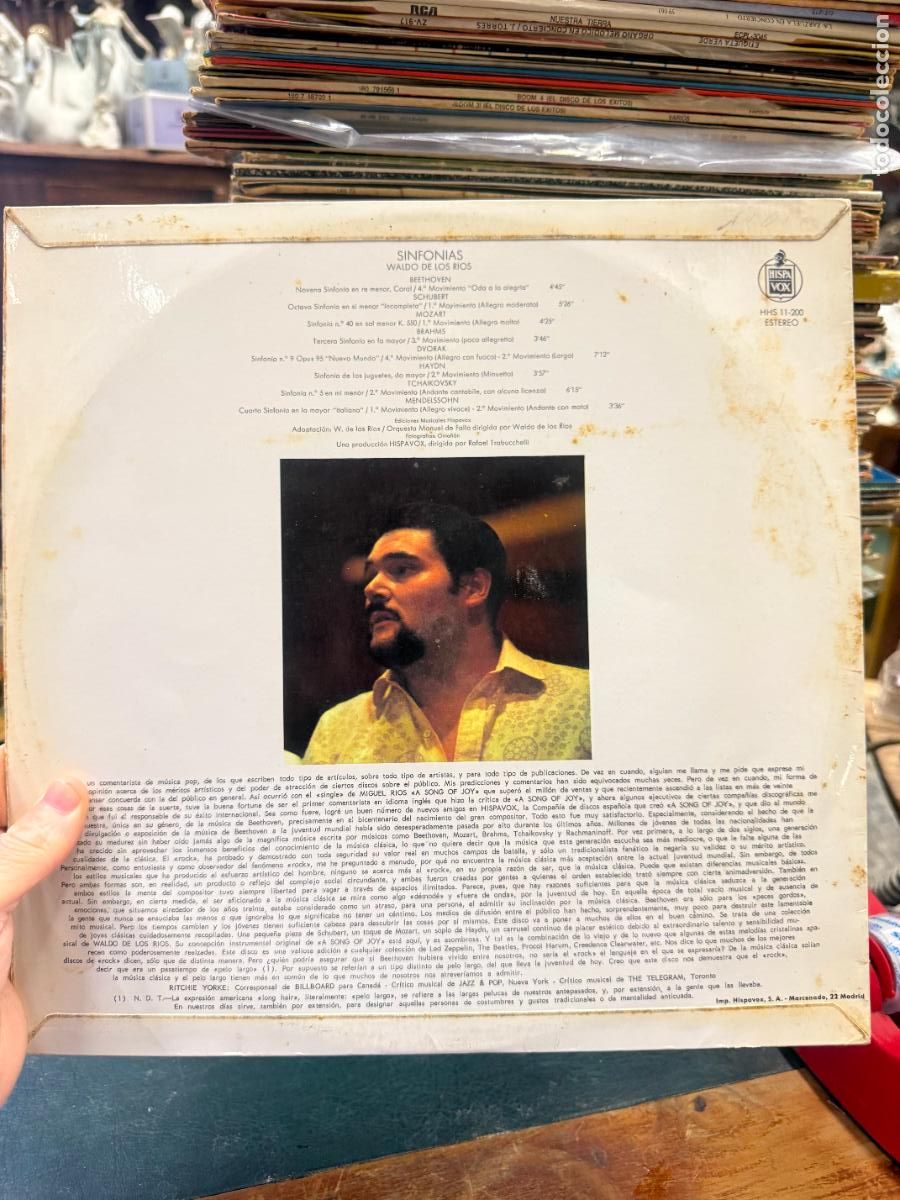 Discos de vinilo: LP SINFONIAS WALDO DE LOS RIOS - Foto 2