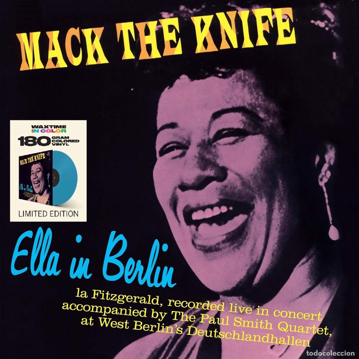 Discos de vinilo: Ella Fitzgerald * LP Vinilo 180g. Color Azul * Ella In Berlin * Ltd Precintado! * BONUS