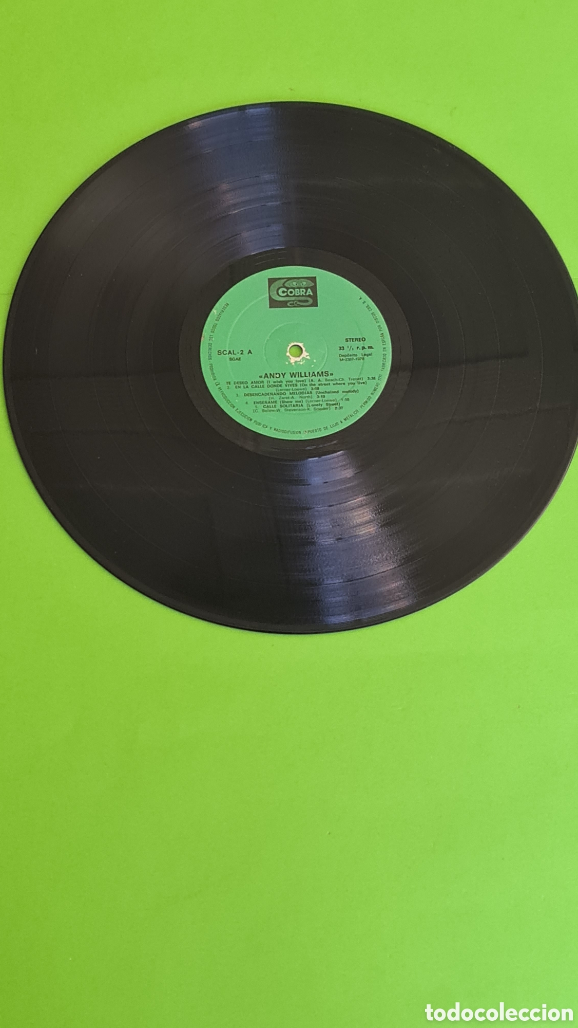 Discos de vinilo: Vinilo LP Andy Williams - Foto 2