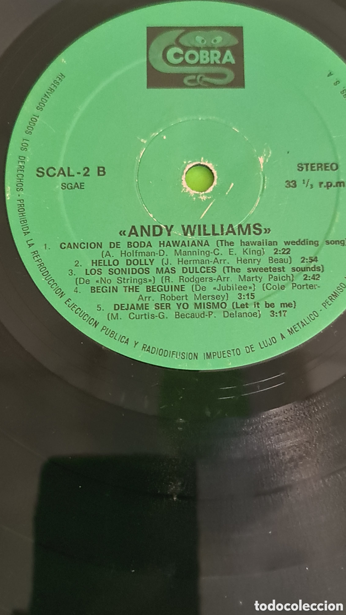 Discos de vinilo: Vinilo LP Andy Williams - Foto 4