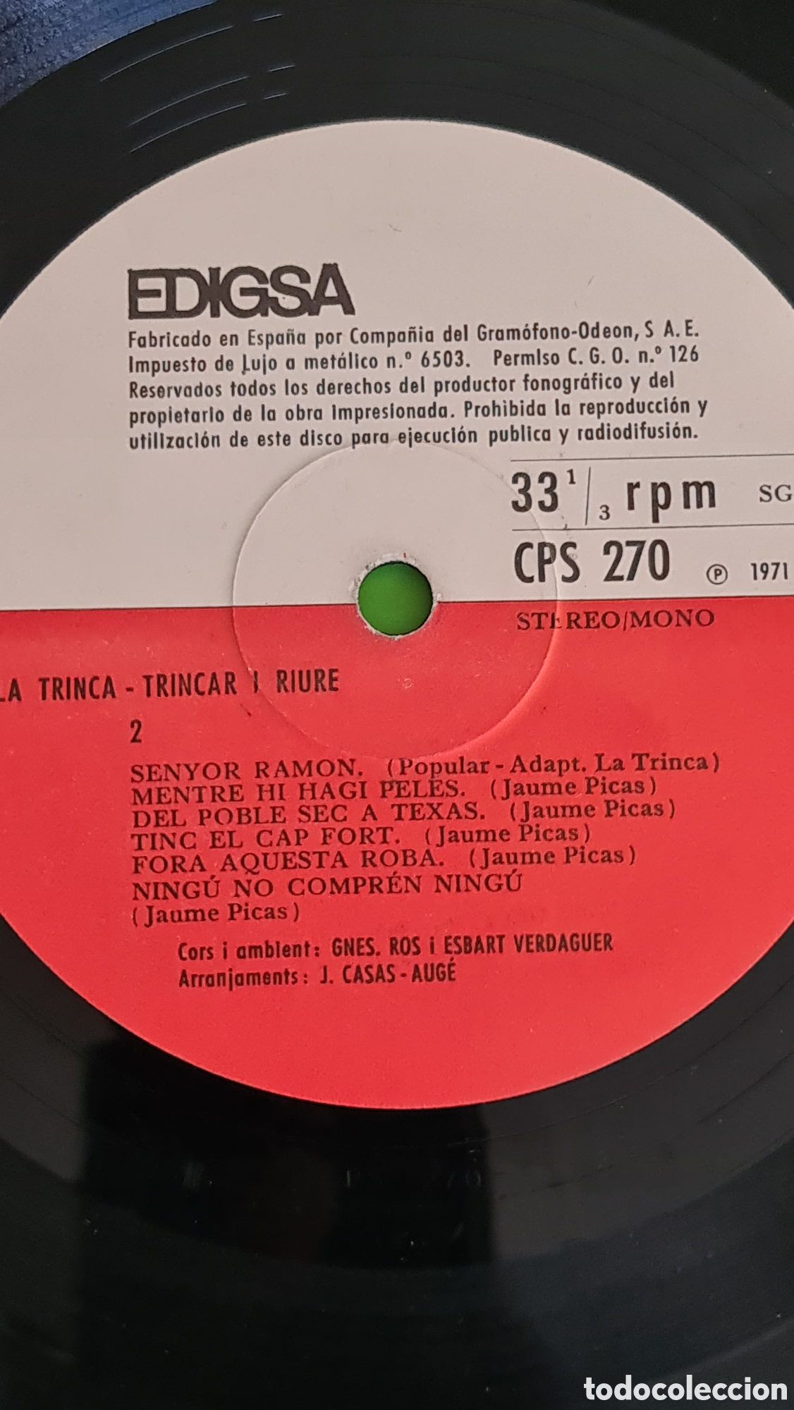 Discos de vinilo: Dos Vinilos LPs / La Trinca - Foto 4