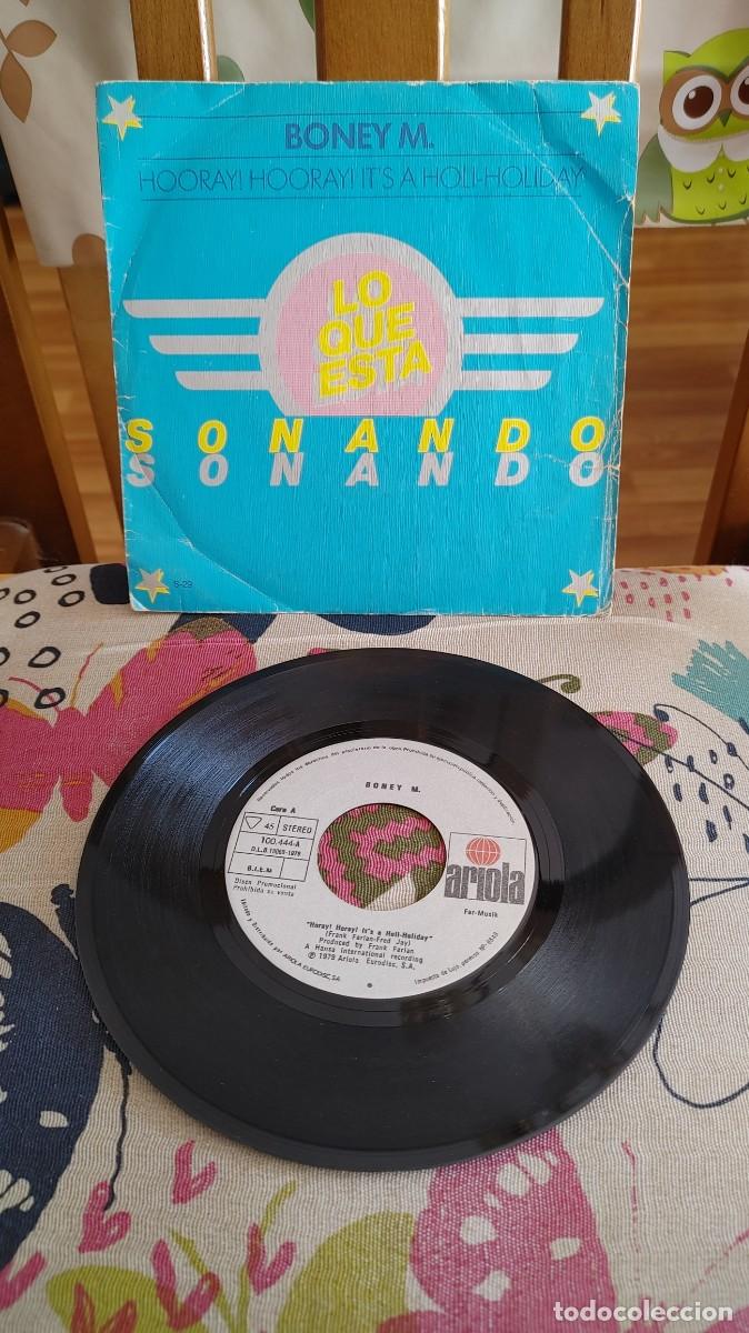 Discos de vinilo: BONEY M. -SINGLE HOORAY HOORAY IT&acute;S A HOLIDAY