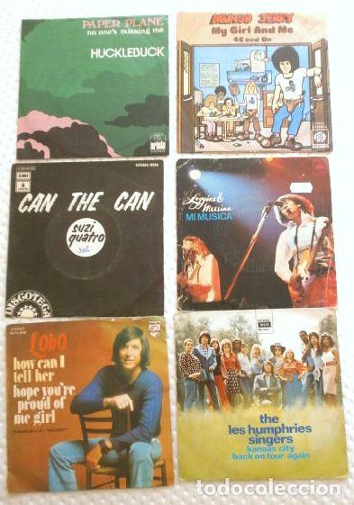 Discos de vinilo: A&ntilde;o 1973 (Lote 6 Singles) HUMPHRIES SINGERS, HUCKLEBUCK, MUNGO JERRY, LOGGINS & MESSINA, LOBO ...
