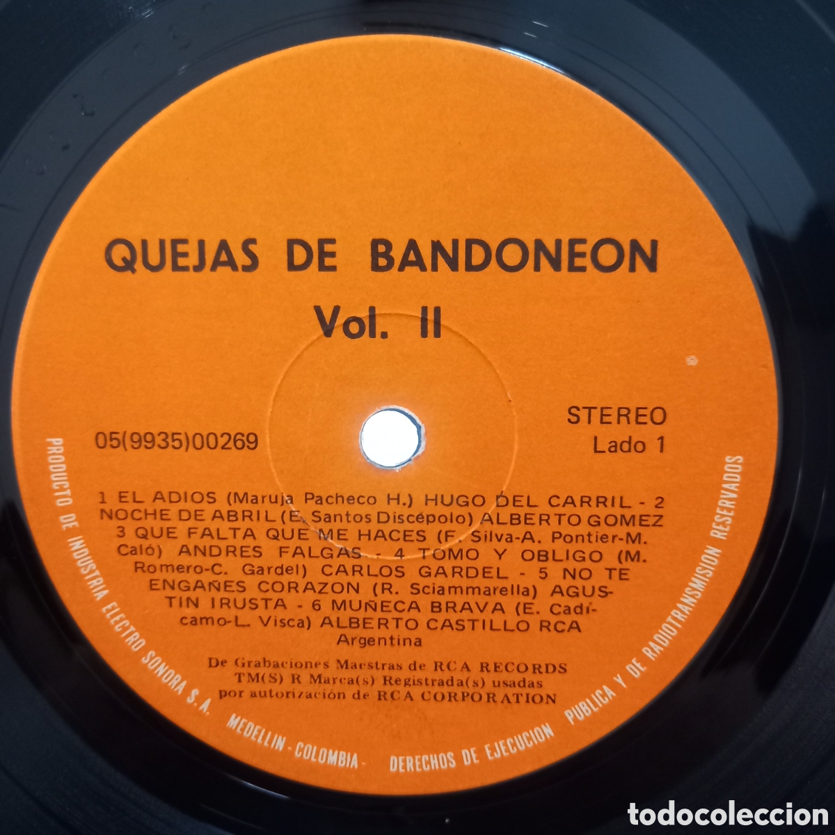 Discos de vinilo: Lp Musica Tango no comun vinyl record quejas bandoneon falgas gardel irusta arvizu troilo magaldi - Foto 2