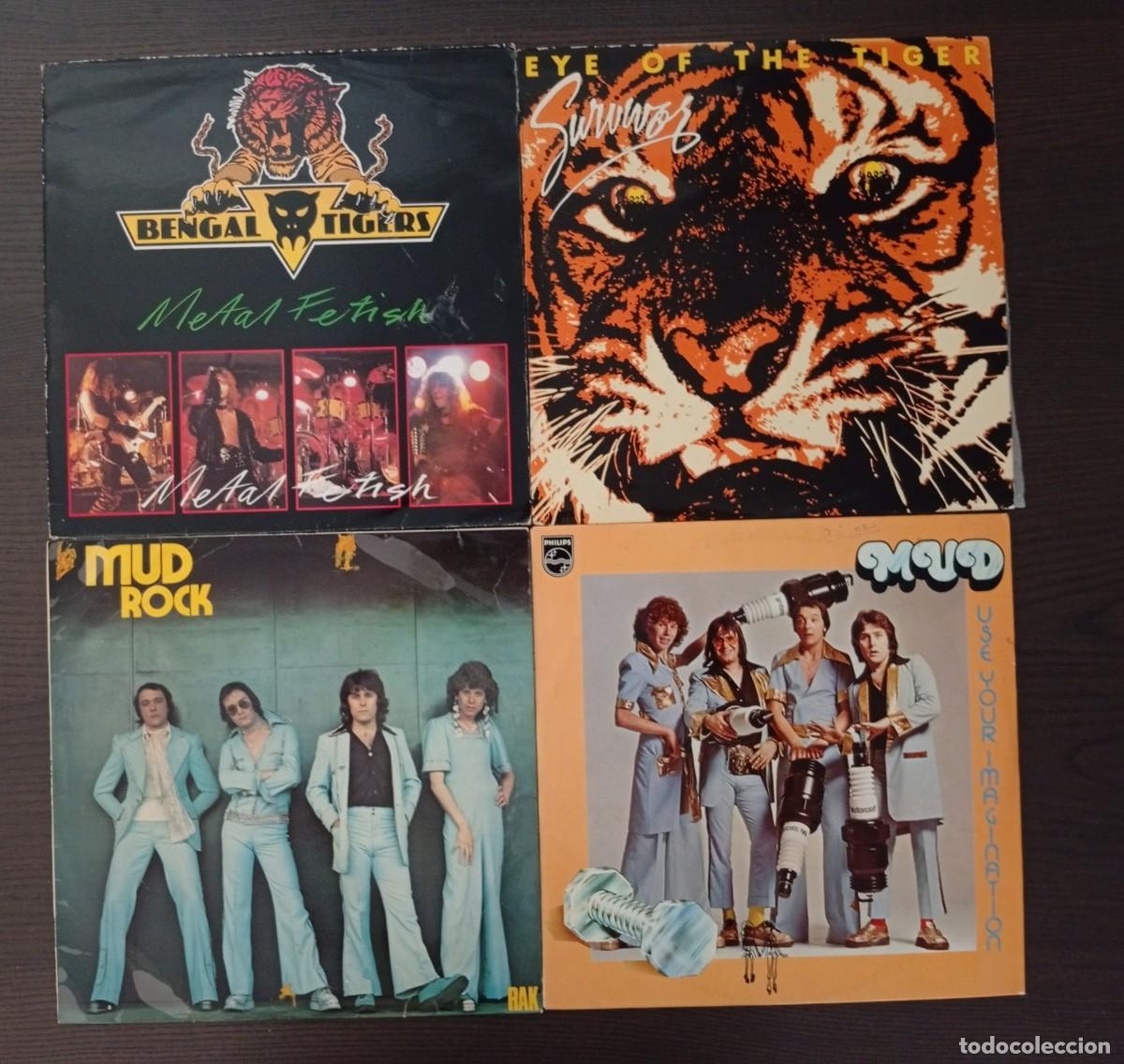 Discos de vinilo: LOTE 23VIINILOS GLAM HARD BLUES