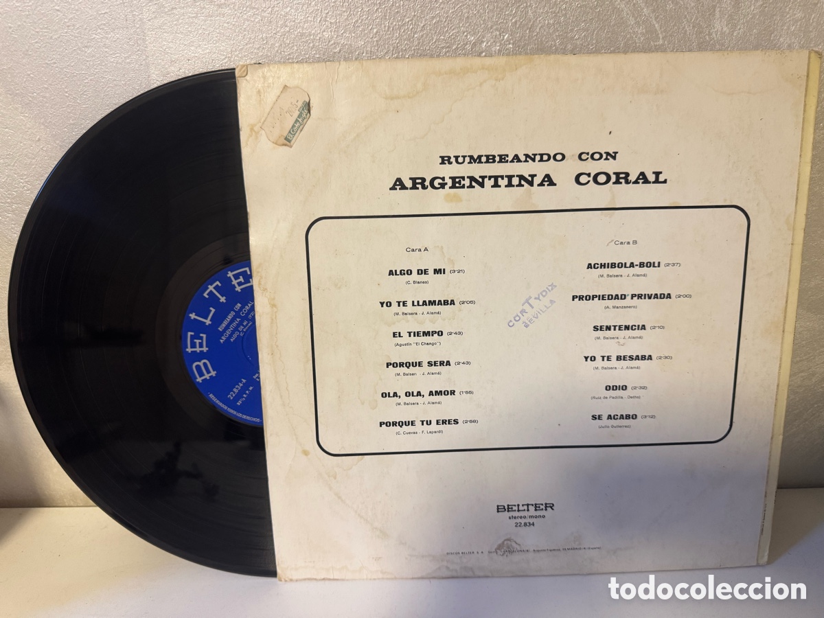 Discos de vinilo: Rumbeando con Argentina Coral - Foto 2