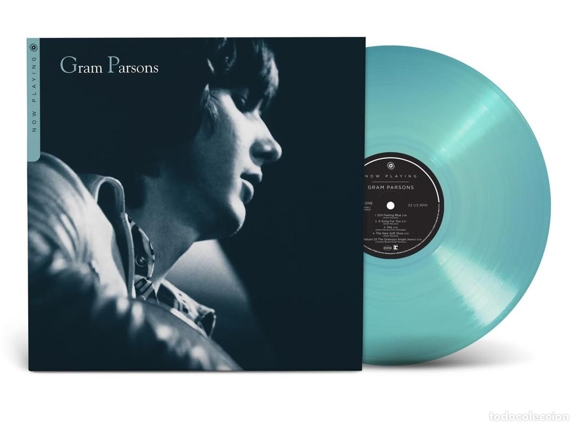 Discos de vinilo: Gram Parsons * LP Vinilo 180g azul claro transparente * Now Playing * Precintado Rhino Records