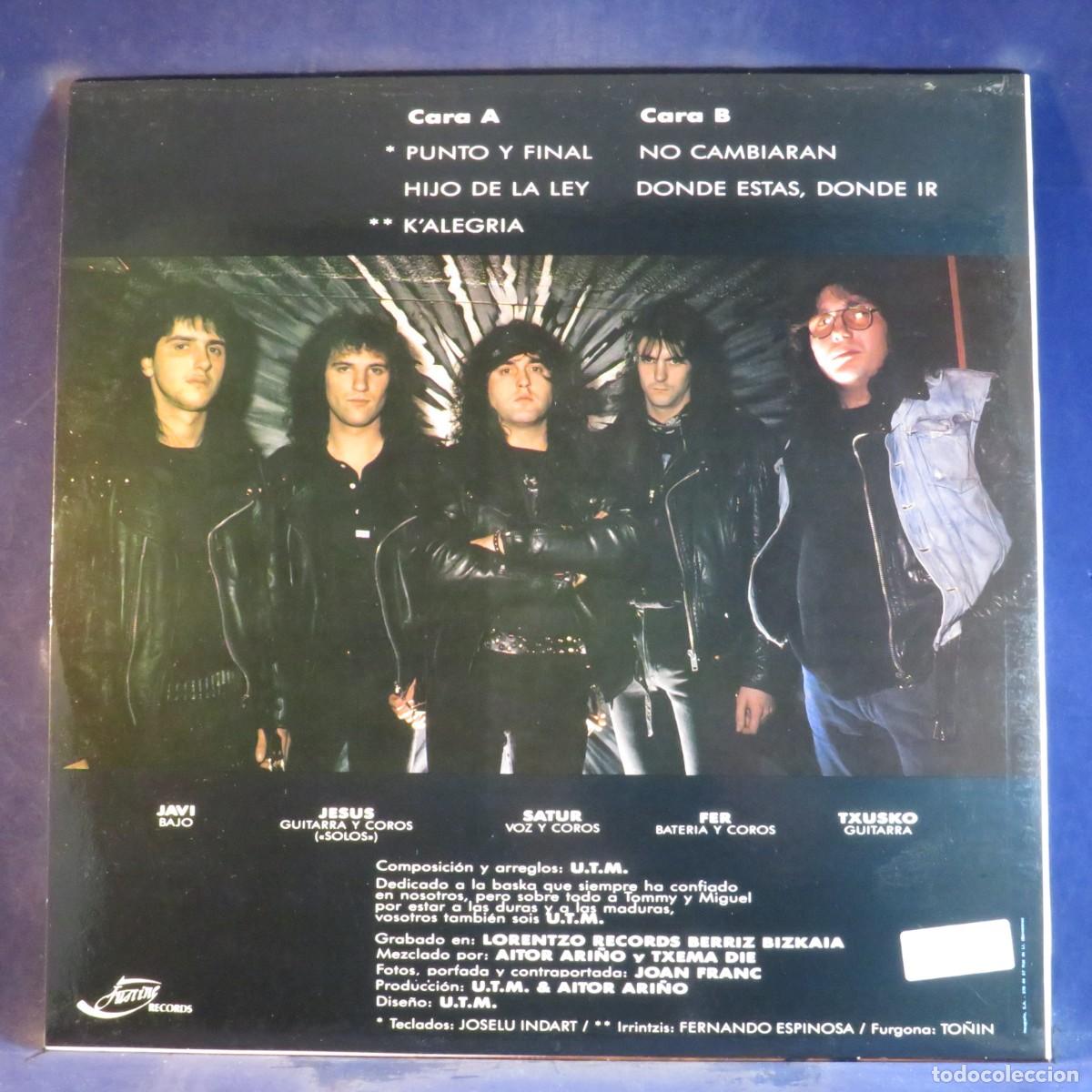 Discos de vinilo: U.T.M. &ndash; UN TRAGO M&Aacute;S - LP - Foto 2