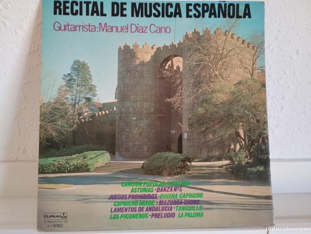 Discos de vinilo: Disco de Vinilo de Manuel D&iacute;az Cano &rdquo;Recital de M&uacute;sica Espa&ntilde;ola&rdquo;