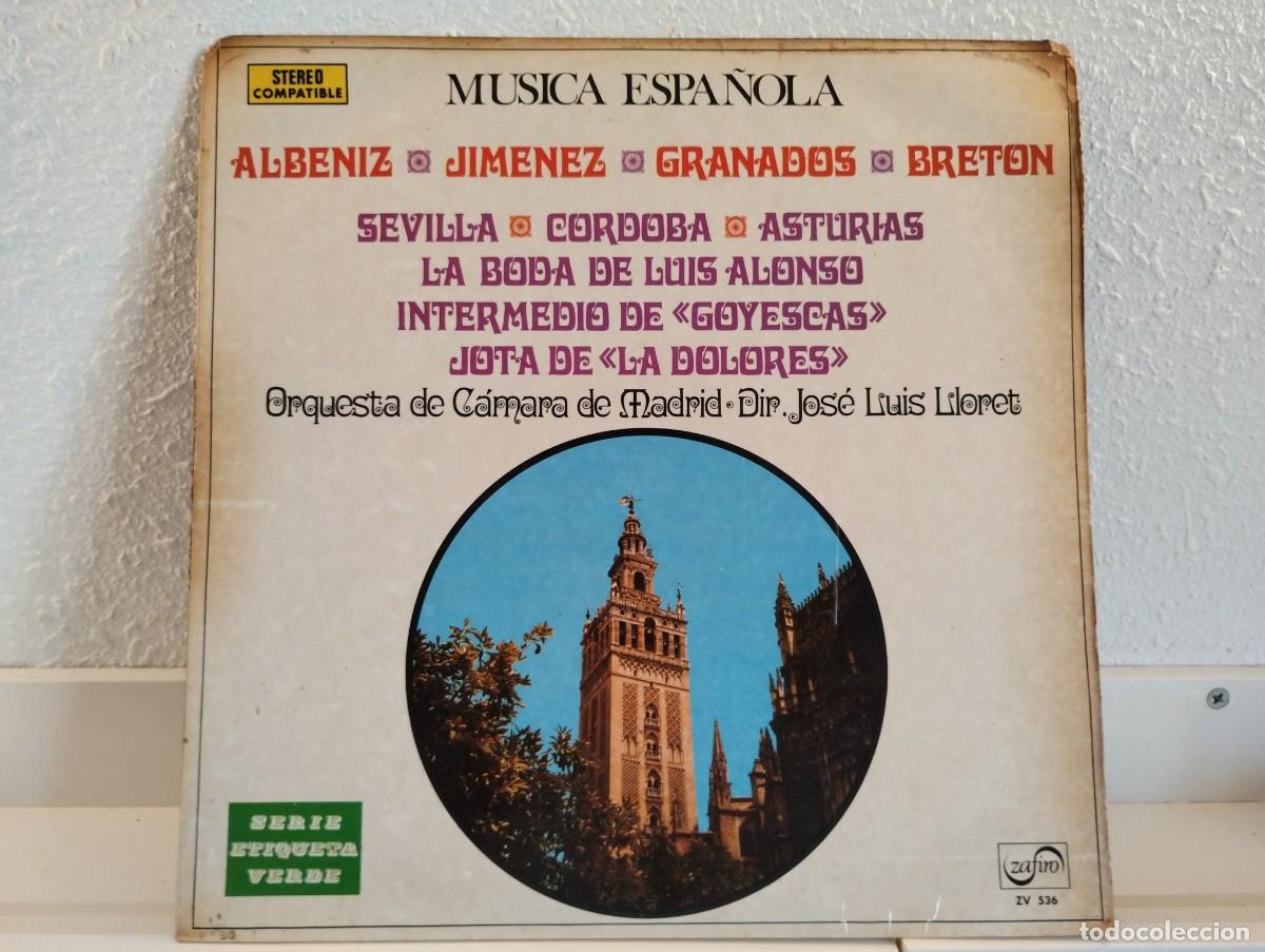 Discos de vinilo: Disco de Orquesta de C&aacute;mara de Madrid &rdquo;M&uacute;sica Espa&ntilde;ola&rdquo;