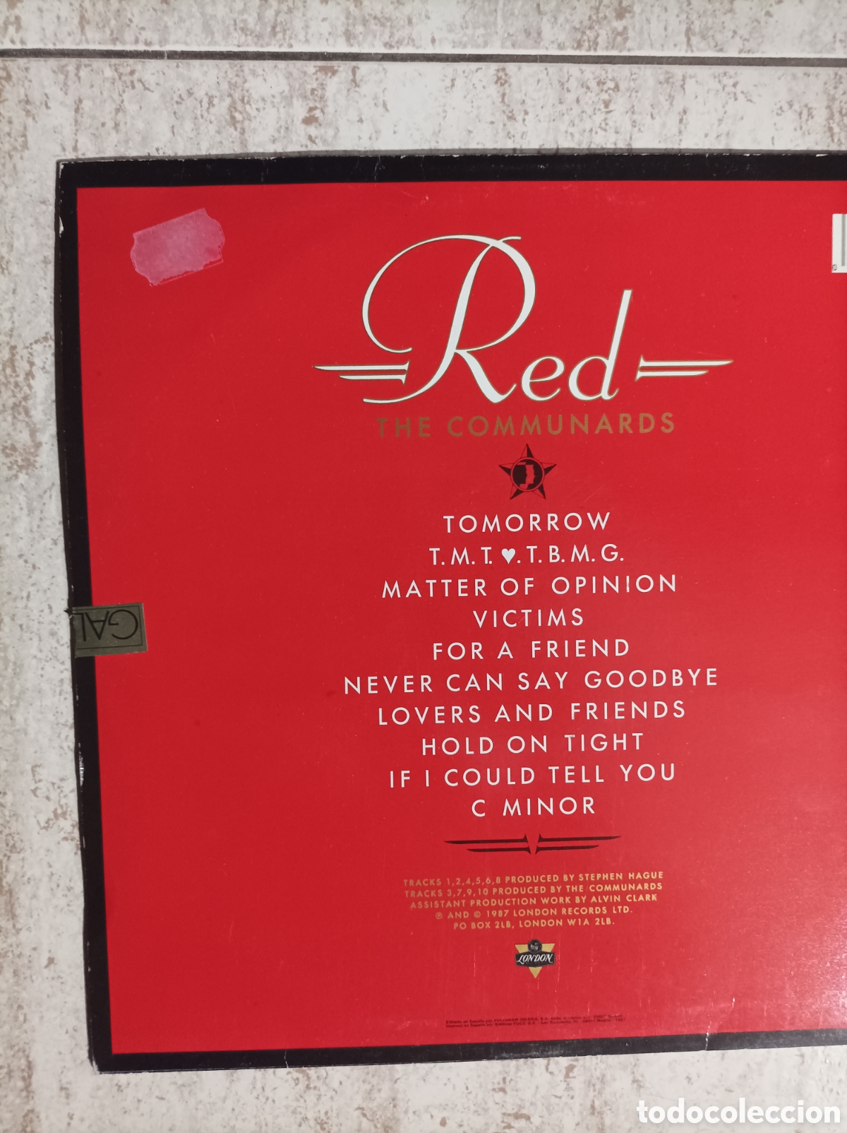 Discos de vinilo: THE COMMUNARDS RED LP - Foto 5