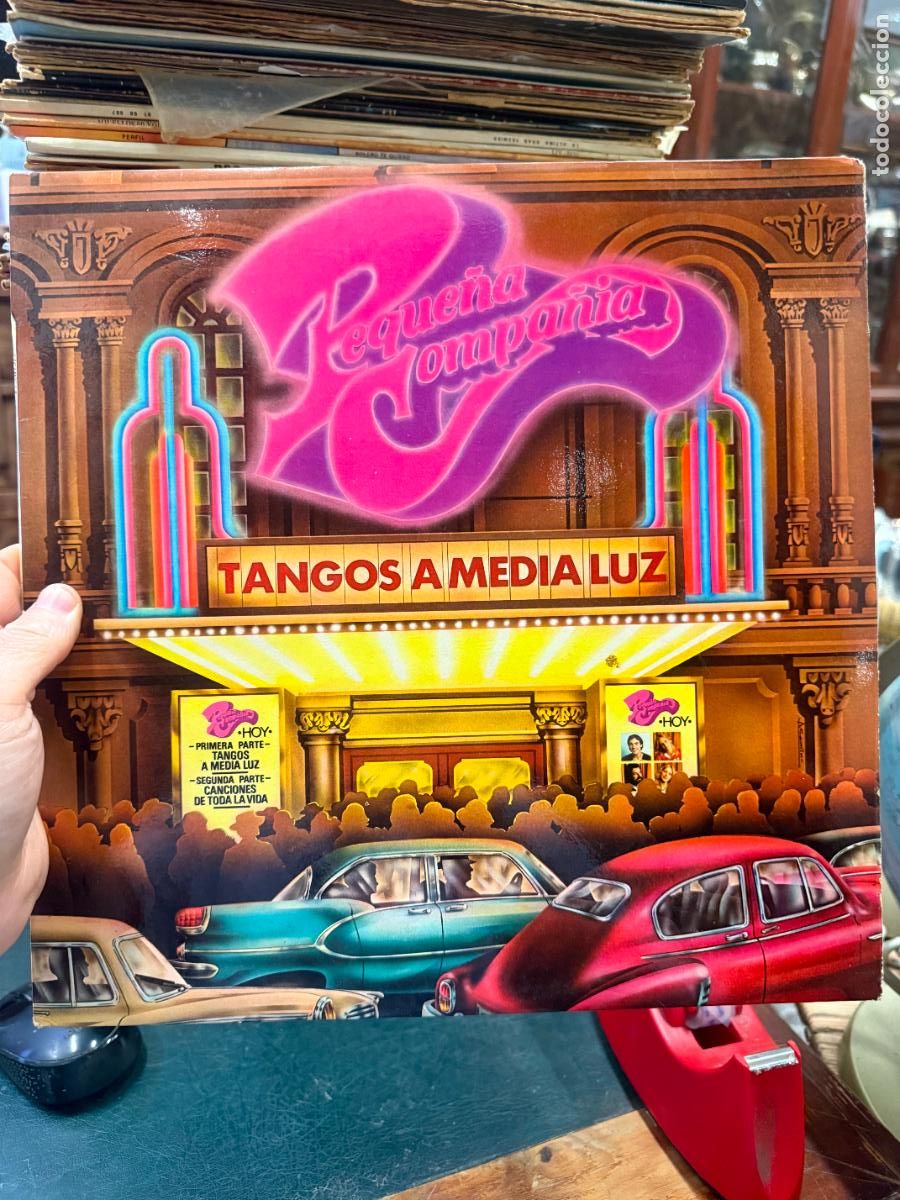 Discos de vinilo: LP PEQUE&Ntilde;A COMPA&Ntilde;IA - TANGOS A MEDIA LUZ