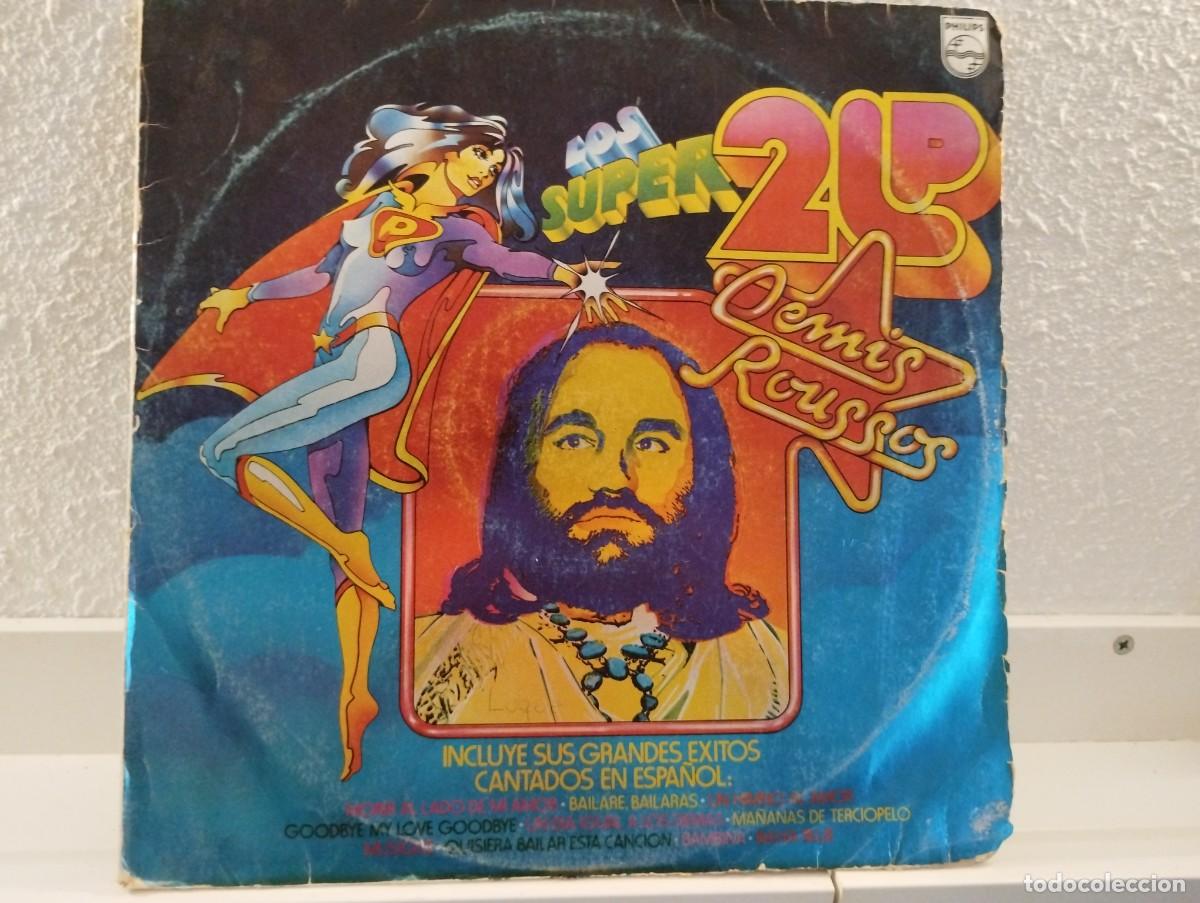 Discos de vinilo: Disco de vinilo de Demis Roussos &rdquo;Los Super 2 LP&rdquo; - Foto 1
