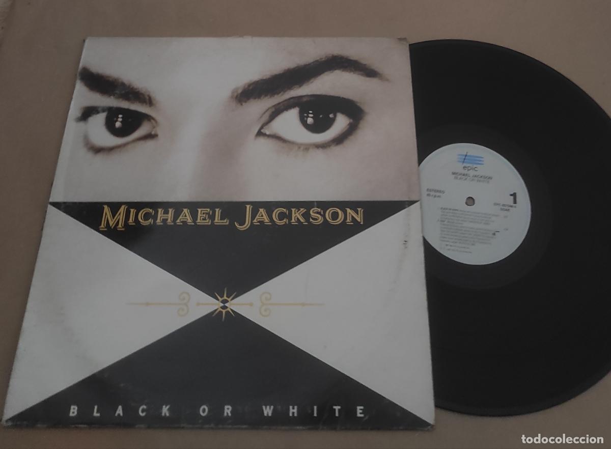 Discos de vinilo: MICHAEL JACKSON - BLACK OR WHITE .. MAXI 1991 - EPIC -..1&ordf; EDICION ESPA&Ntilde;OLA