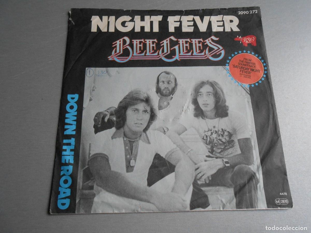 Discos de vinilo: BEE GEES, SG, NIGHT FEVER + 1, A&Ntilde;O 1977, RSO 2090 272, MADE IN WEST GERMANY